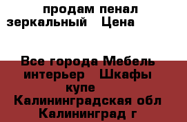 продам пенал зеркальный › Цена ­ 1 500 - Все города Мебель, интерьер » Шкафы, купе   . Калининградская обл.,Калининград г.